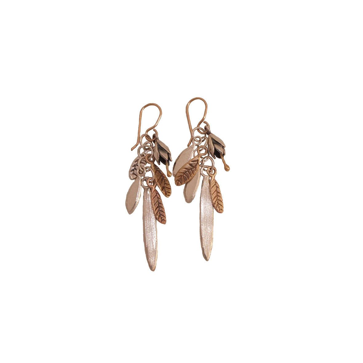 Jewellery | Earrings | Silver and Gold Flowers