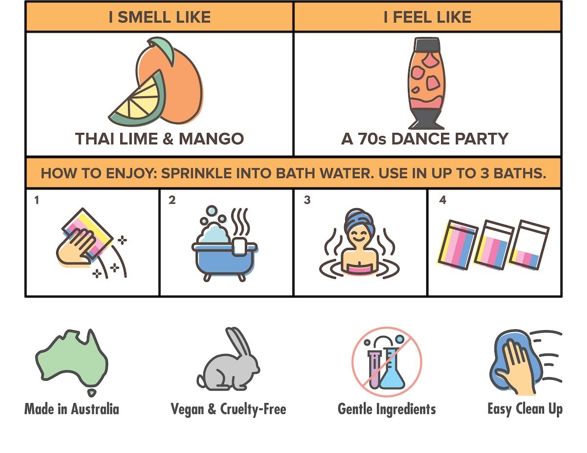 Groovy Babe Bath Dust by Bath Box Groovy Babe Bath Dust by Bath Box