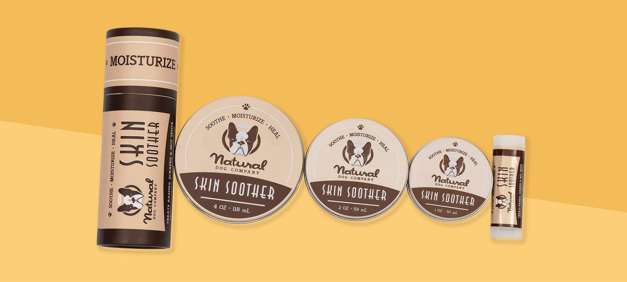 Natural Dog Company's organic Skin Soother healing balm.