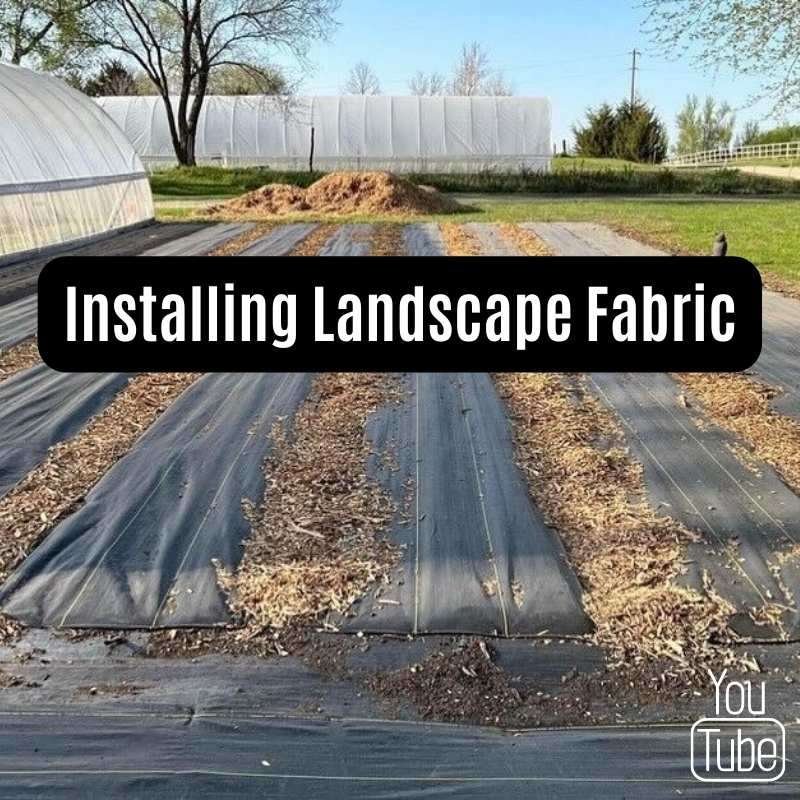 installing landscape fabric