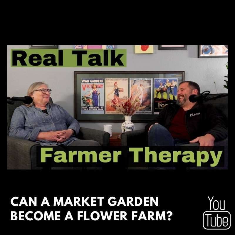 can a market garden become a flower farm?