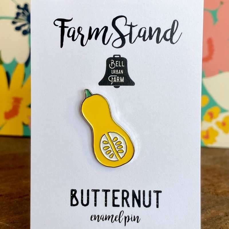 Butternut enamel pin