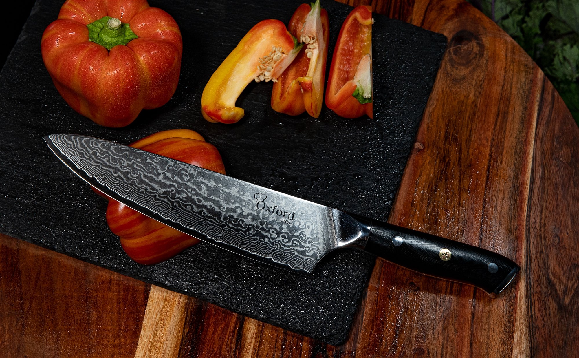 Turwho Professional Serrated Bread Knife 8 inch - Classic Damascus Pattern Japanese VG-10 Steel
