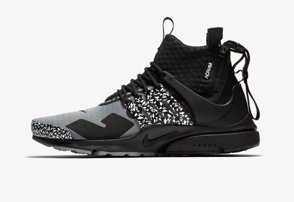 nike air presto mid x acronym black