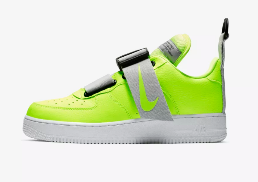 nike air force 1 low utility volt electric neon yellow