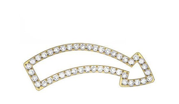 Fun This Way Right Arrow Earring - Jessie V E