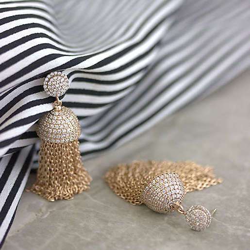 Tassel Chain Earring Gold