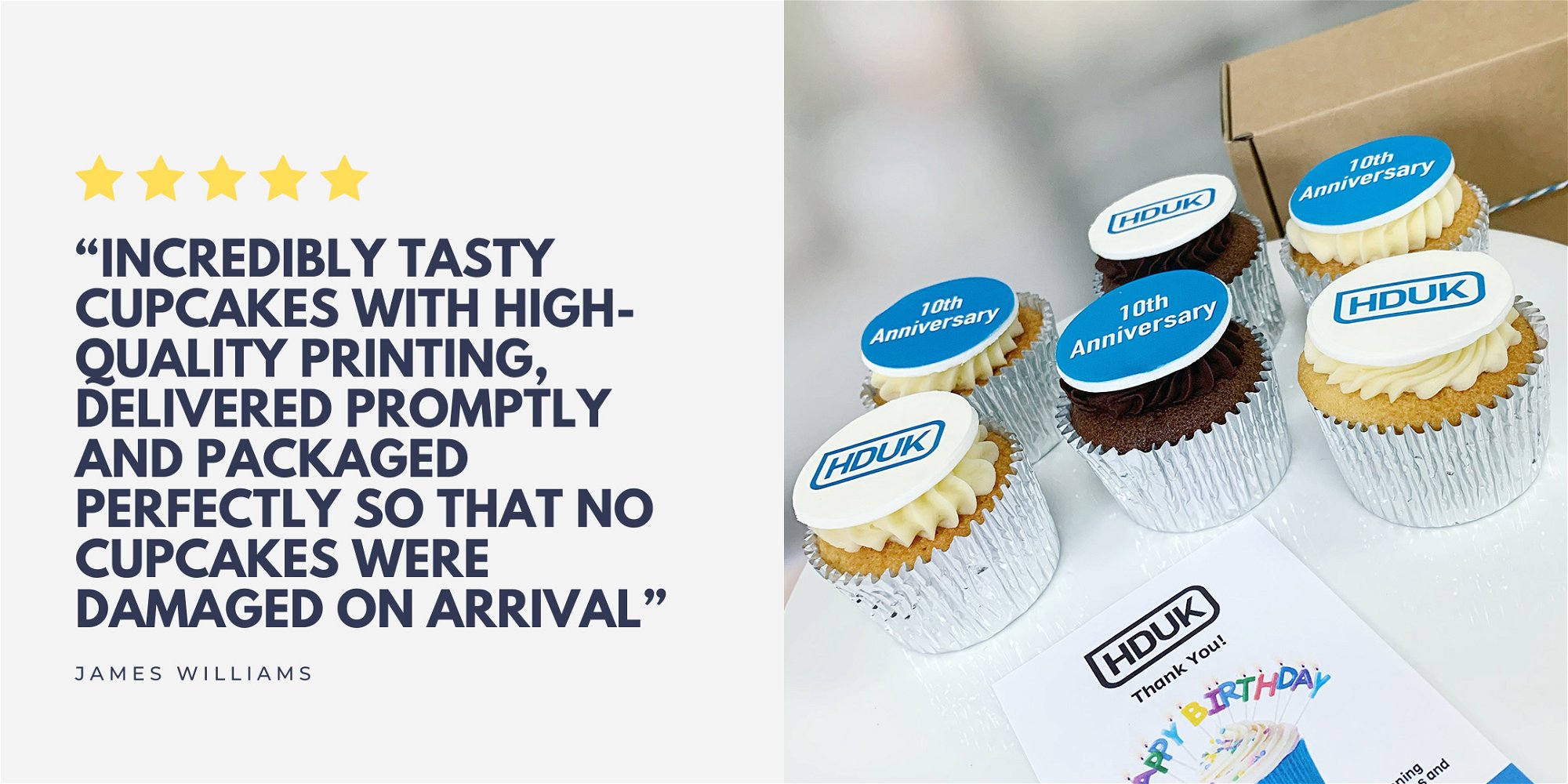 logo branded cupcakes uk delivery