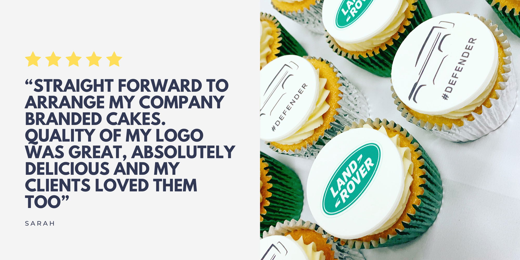 logo branded cupcakes uk delivery