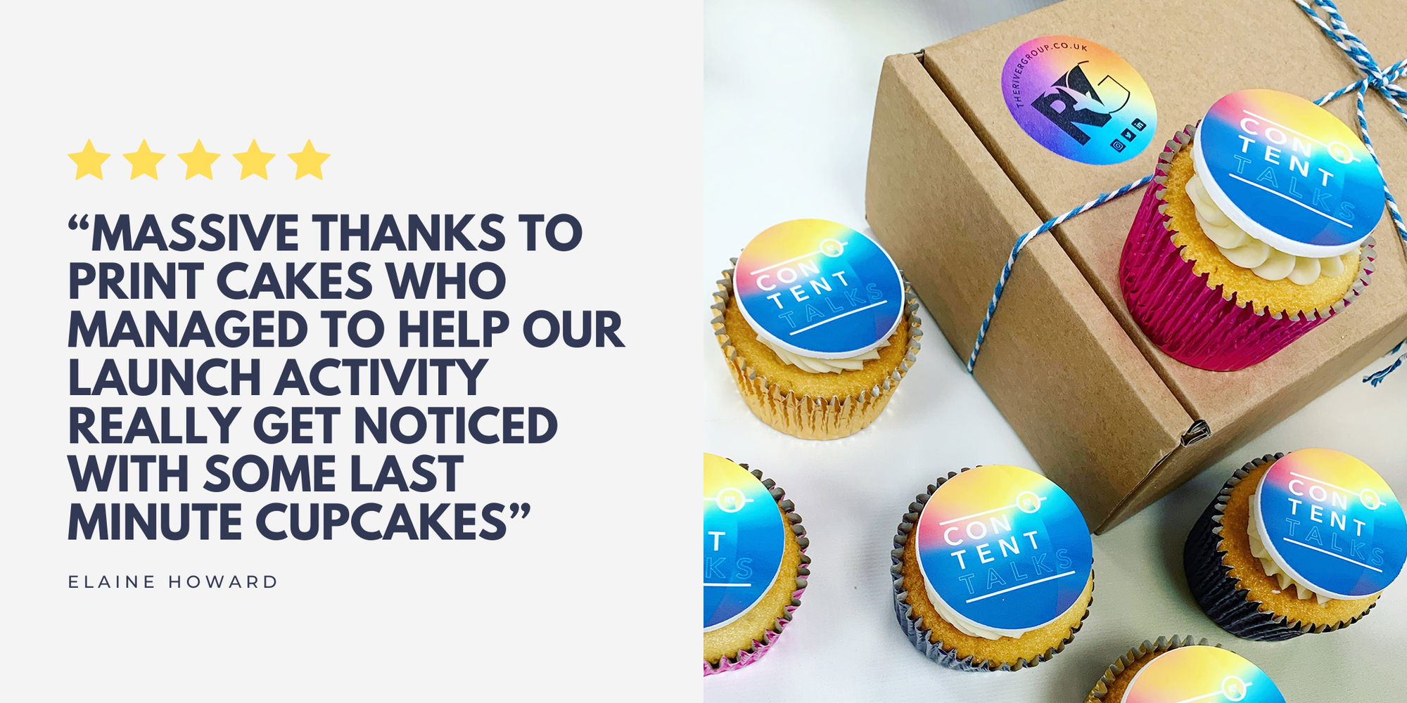 logo branded cupcakes uk delivery