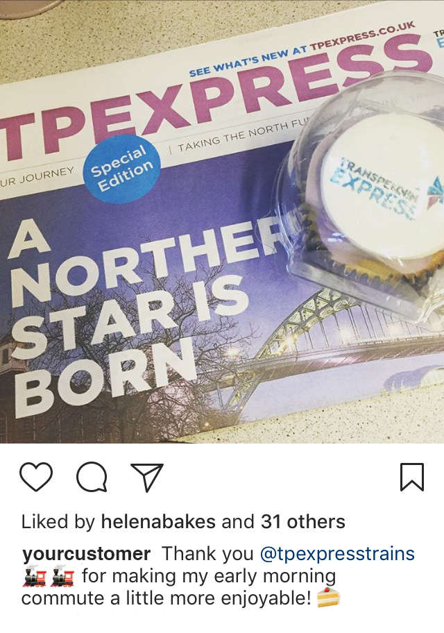 Logo Cupcakes for Transpennine Express 