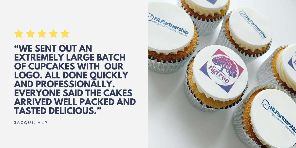 logo cupcakes delivered across the uk