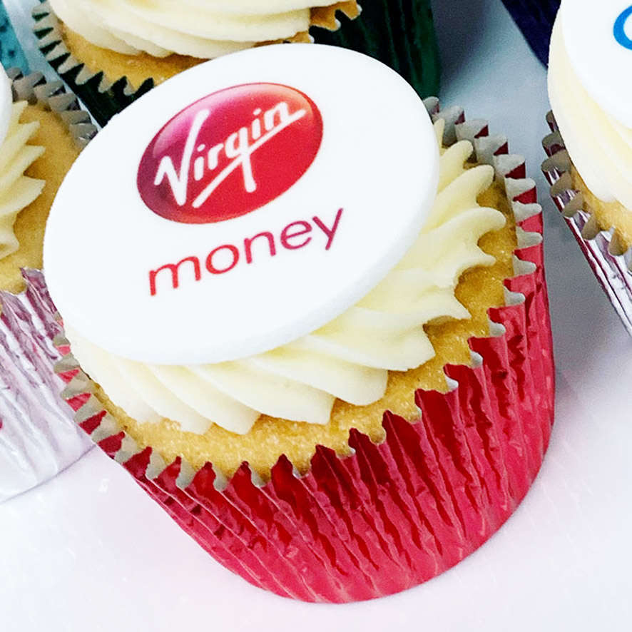 logo branded cupcakes uk delivery