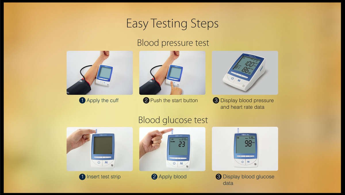  FORA D20 2-in-1 Blood Glucose & Blood Pressure monitor