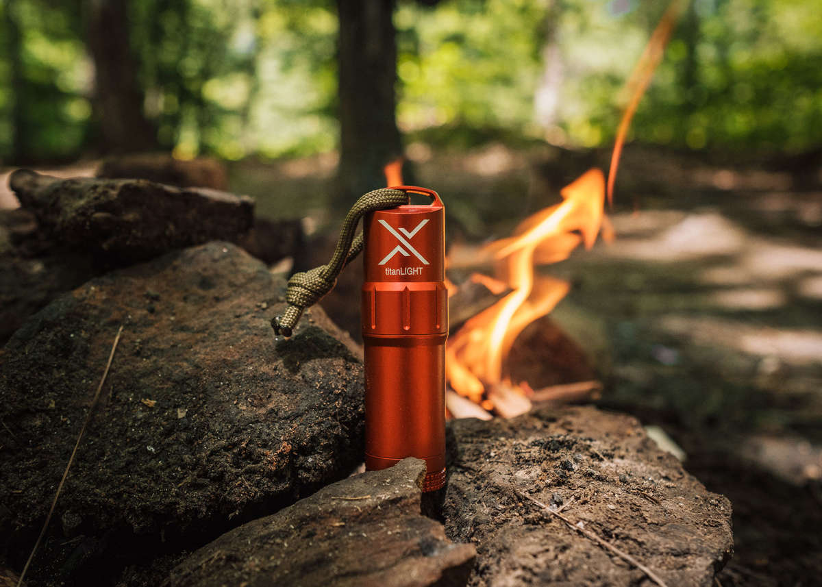 Exotac PolySTRIKER XL Ultra-Light Ferrocerium Firestarter – Blaze Orange