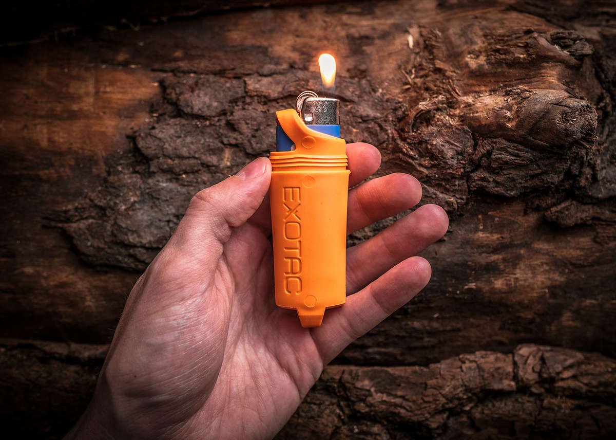 Firesleeve Lighter Case for standard BIC lighters – Survival-Belt
