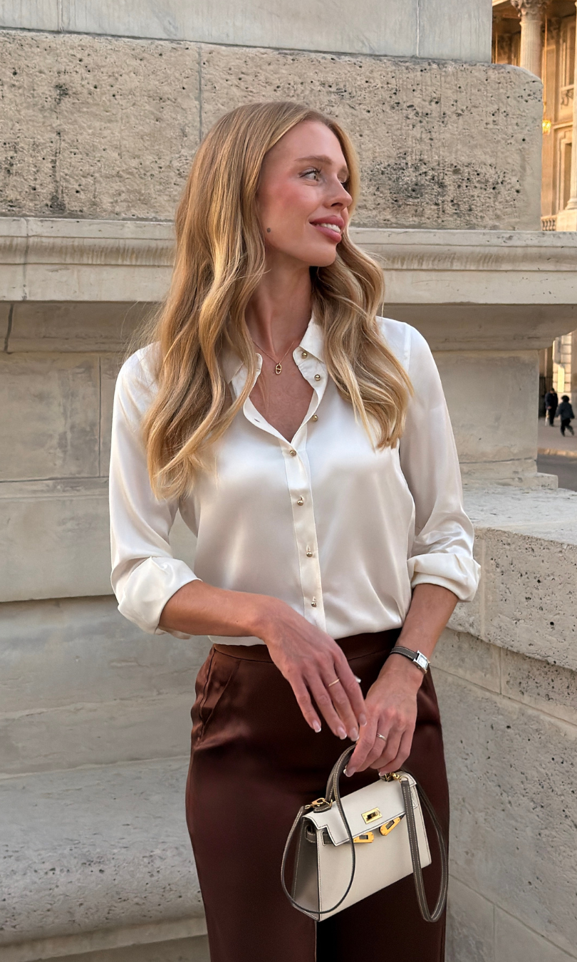 Cassandra Cable Sweater - Natural White