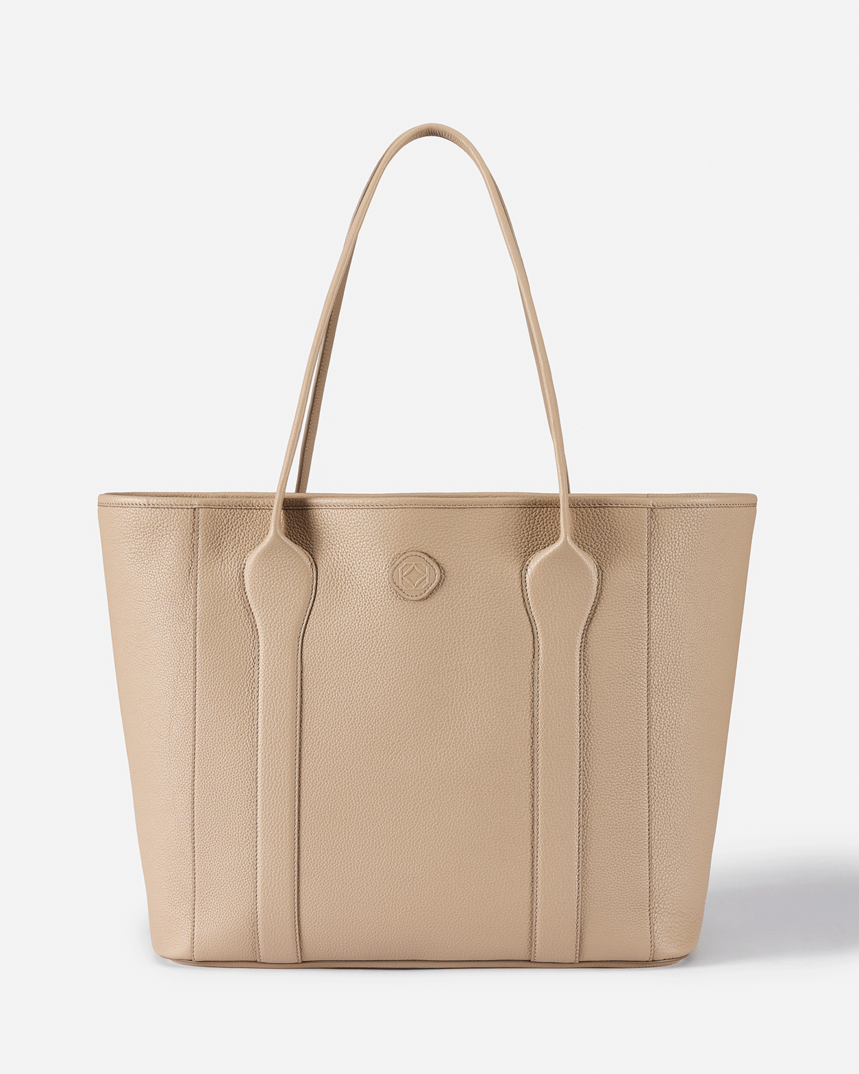 Madame Tote Bag in Leather - Crema