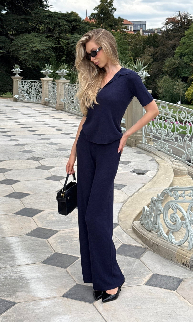 Valentina Luxe Cashmere Cardigan - Sapphire Navy