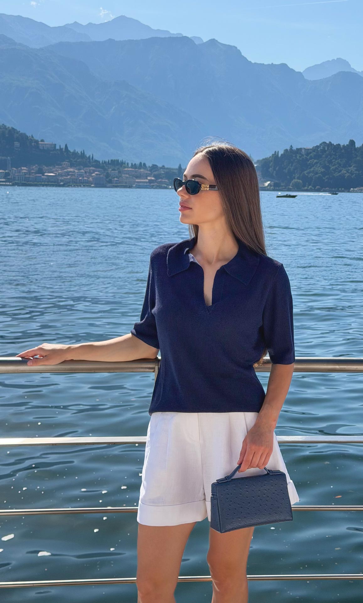 Milano Silk Blouse - Midnight Navy