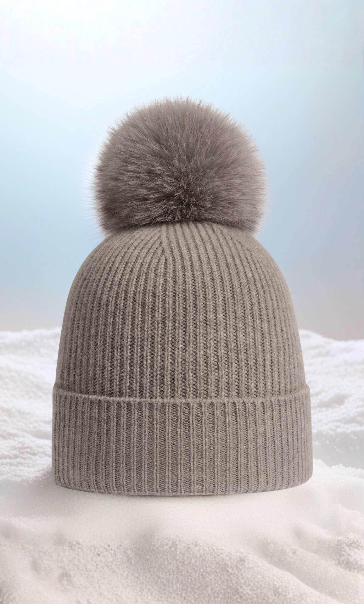Classica Cashmere Beanie -  Almond Amaretti