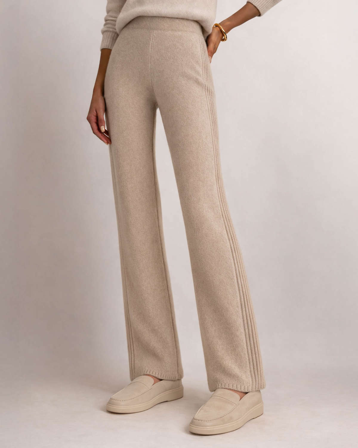 Nevara Pants - Natural Oatmeal