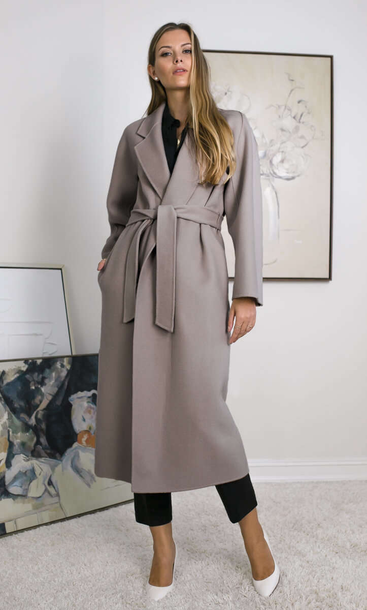 Marcella Cashmere Coat - Truffle