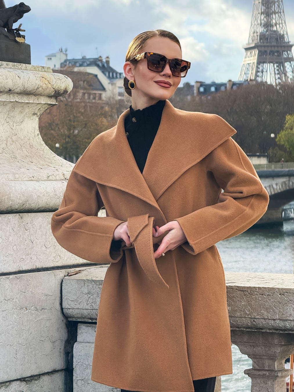 Alba Cashmere Coat - Natural Camel