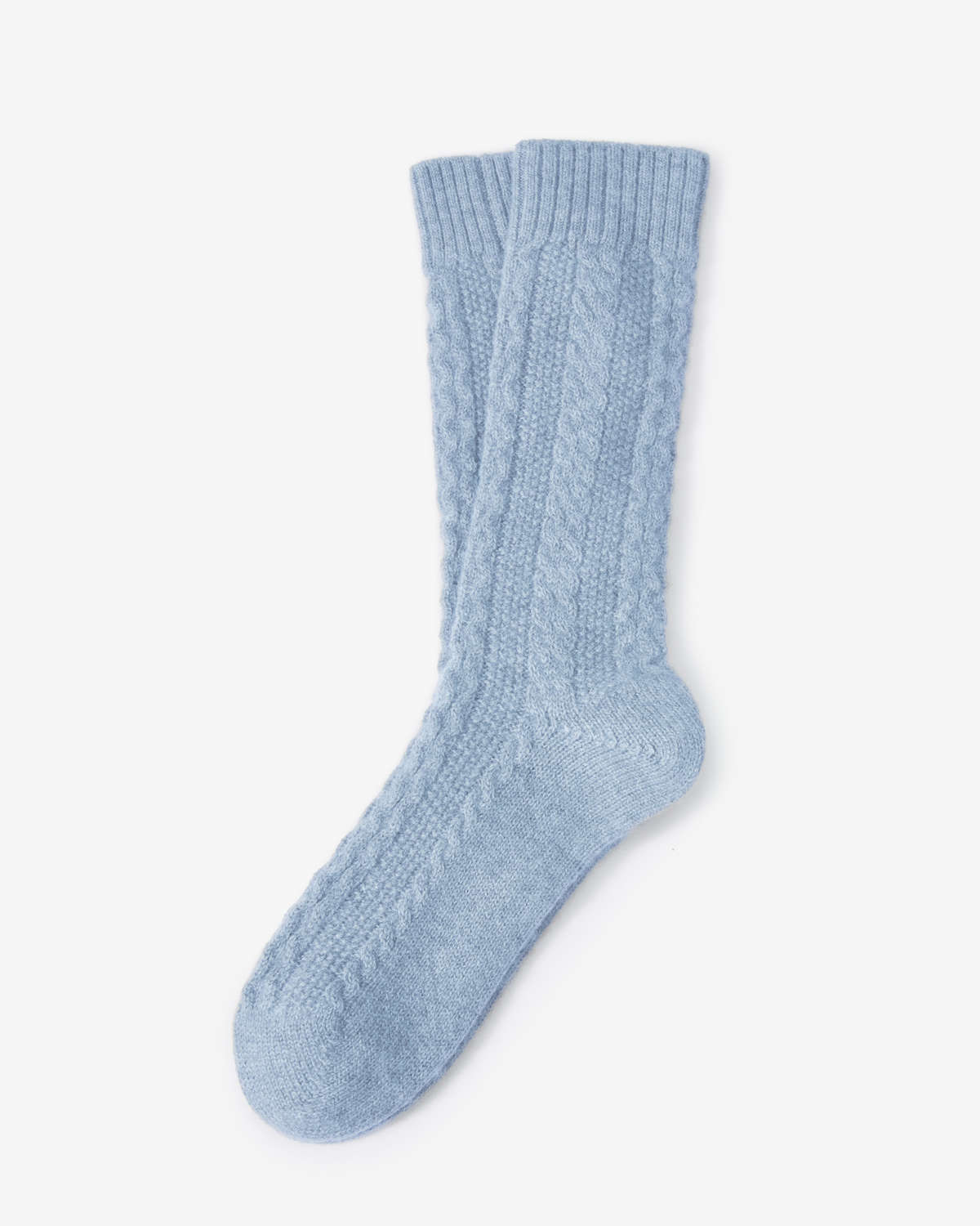 Hailey Cashmere Socks - Sky Blue