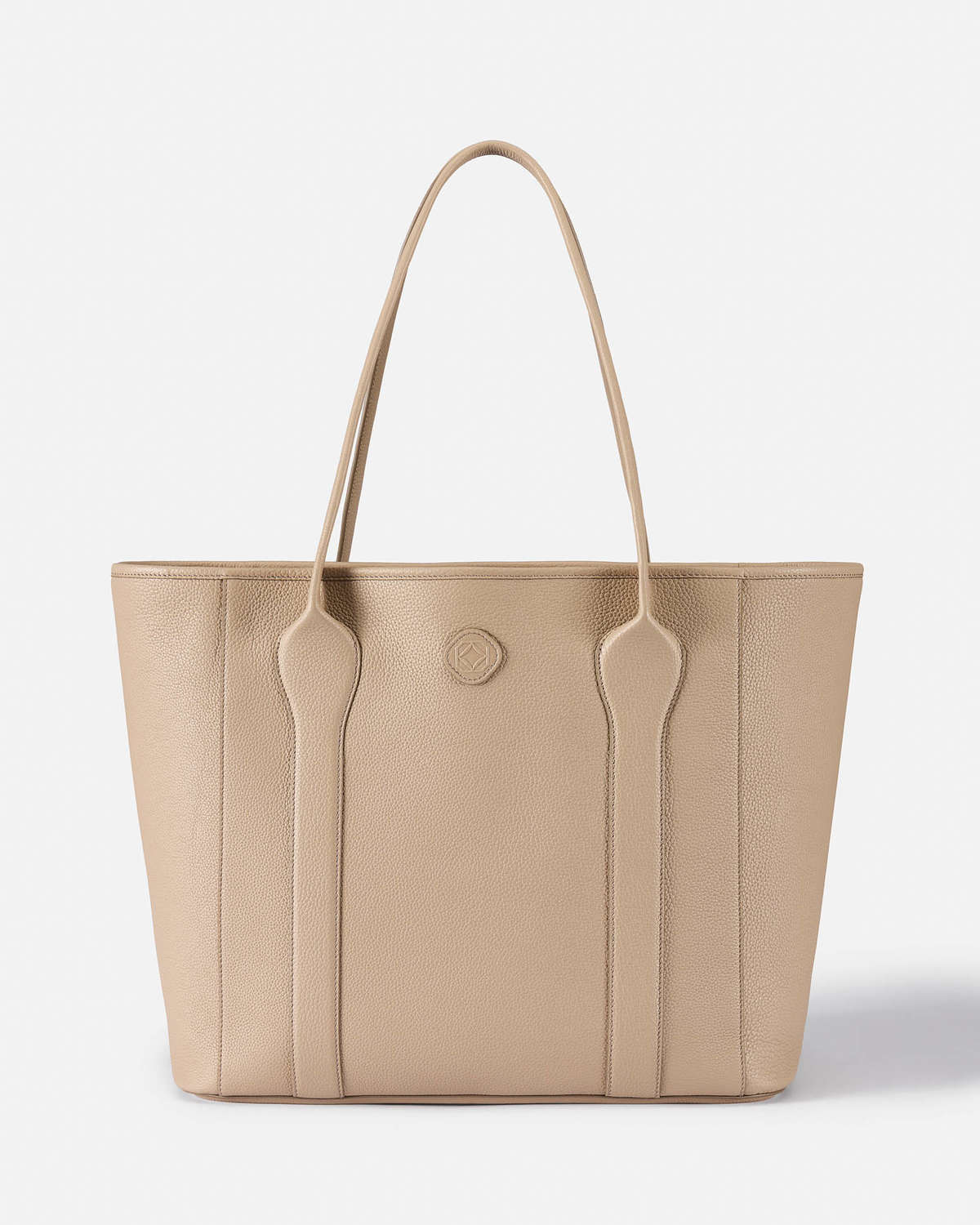 Madame Tote Bag in Leather - Crema