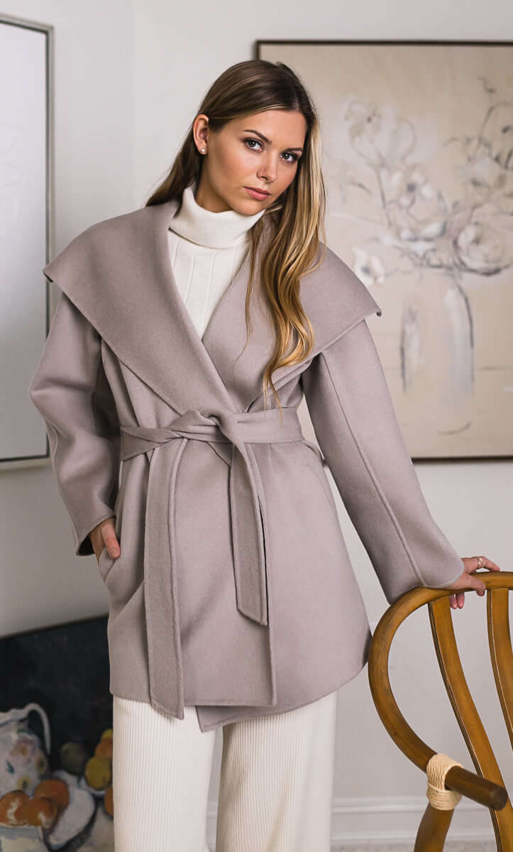 Alba Cashmere Coat - Camel