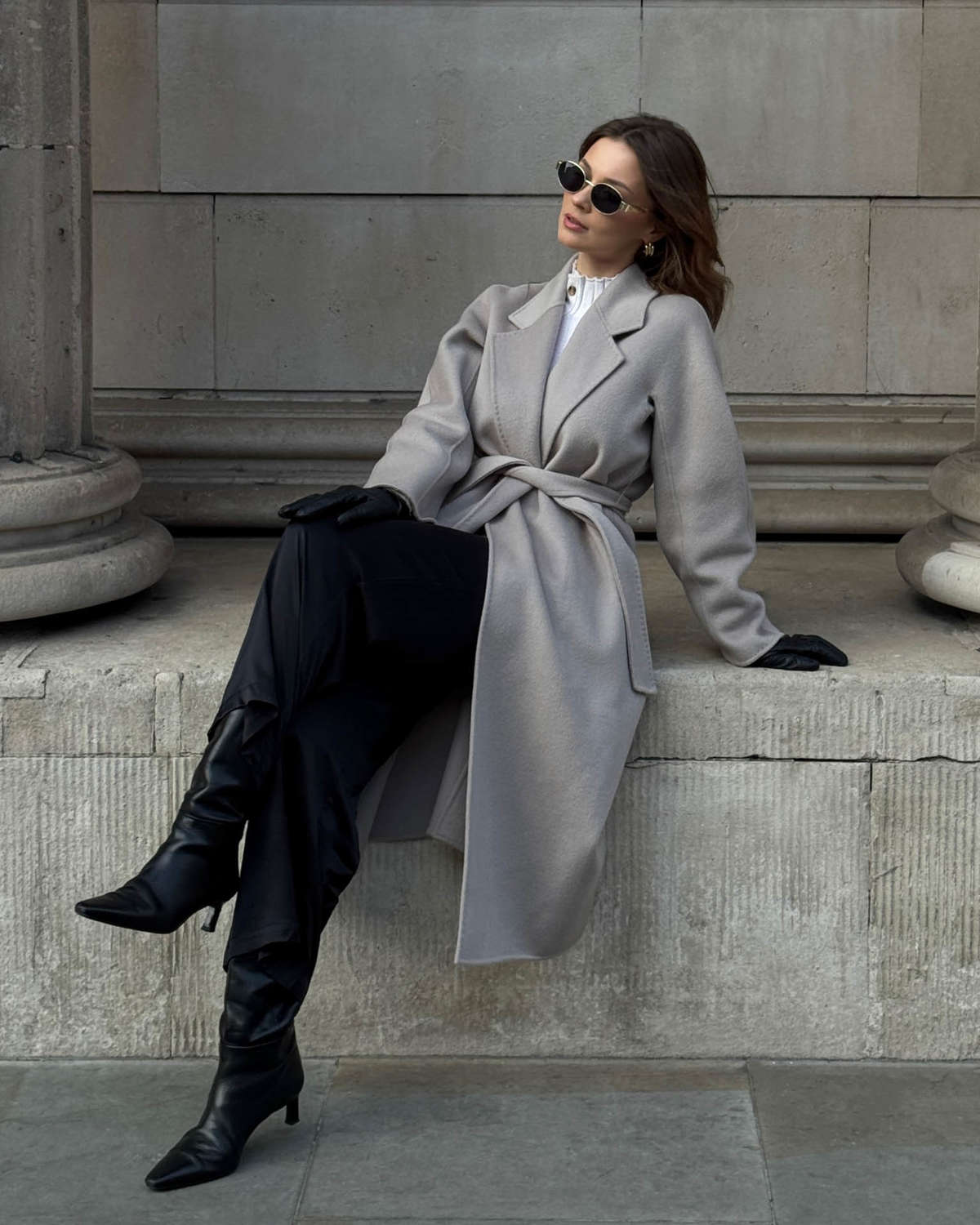 Marcella Cashmere Coat - Truffle