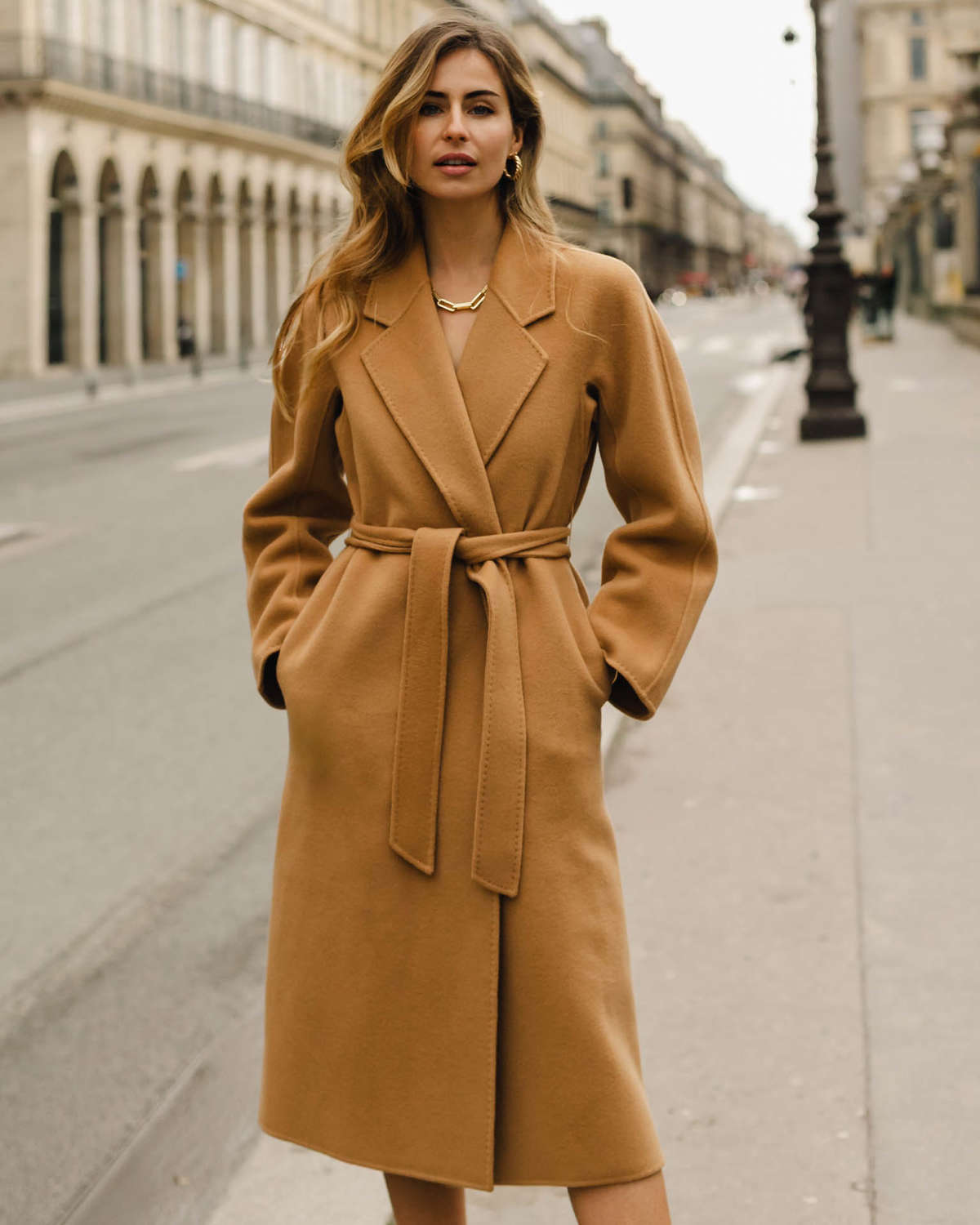 Marcella Cashmere Coat - Natural Camel