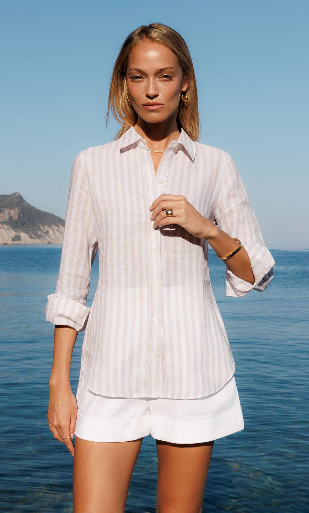 Ravella Linen Shirt - Beige