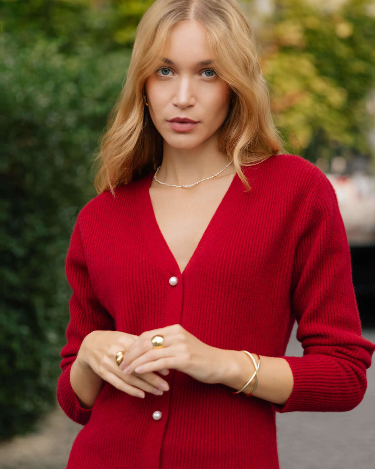 Valentina Cashmere Cardigan - Sapphire Navy