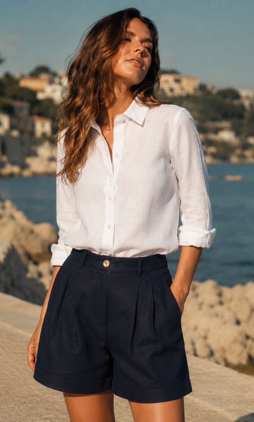 Ravella Linen Shirt - Natural White