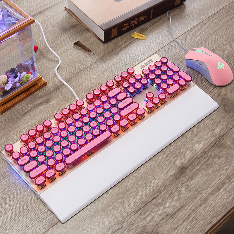 rose gold typewriter keyboard