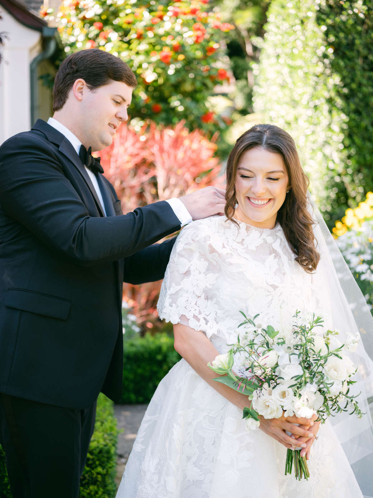 Anne Barge Bride and Father