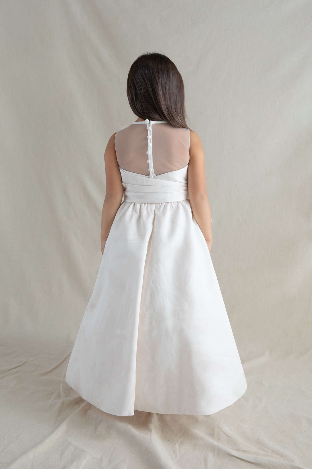 Angel Flower Girl Dresses in Ivory or White Color – LUPITA'S BRIDAL HOUSE