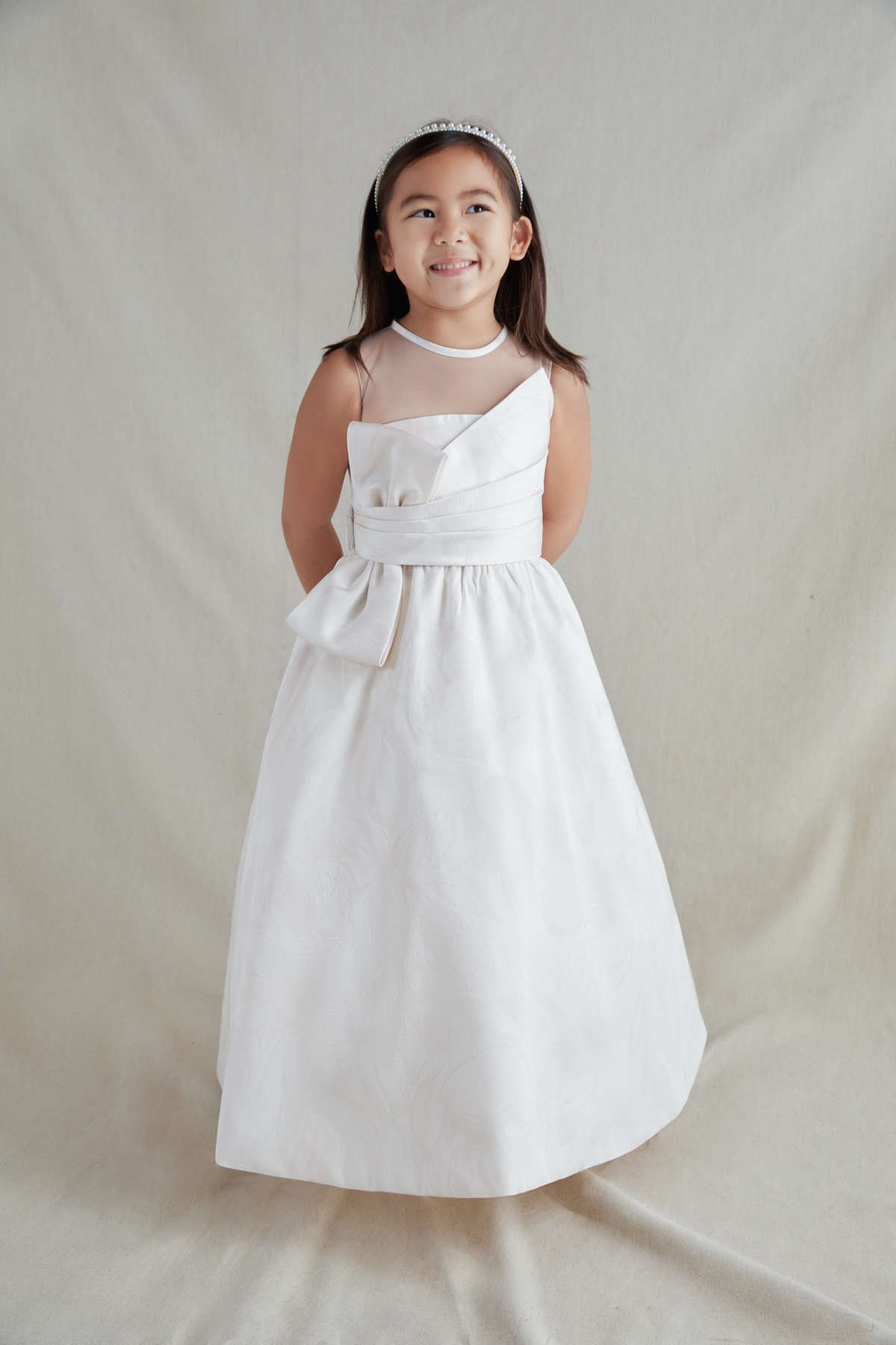 Girls Elegant Sequin Layered Mesh Dress Bow Trendy Princess - Temu