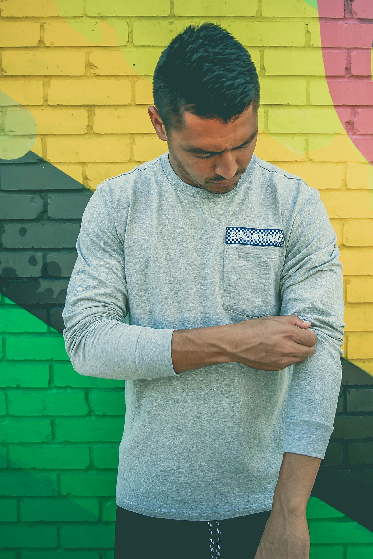 Roger dons maestro pants and long sleeve pocket tee for SKCxLBF Roger dons maestro pants and long sleeve pocket tee for SKCxLBF