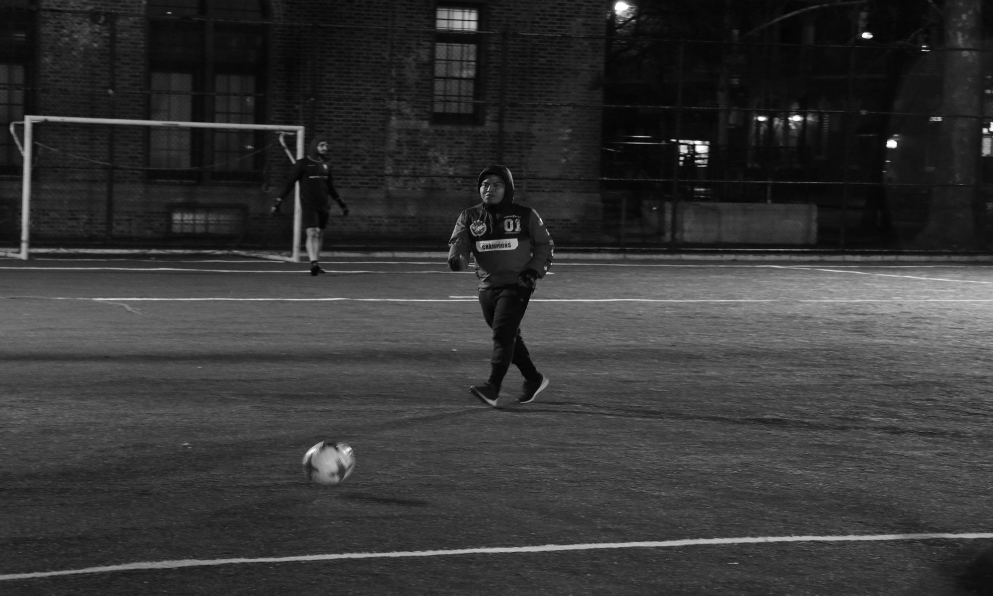 player preparing for his first touch into the final third