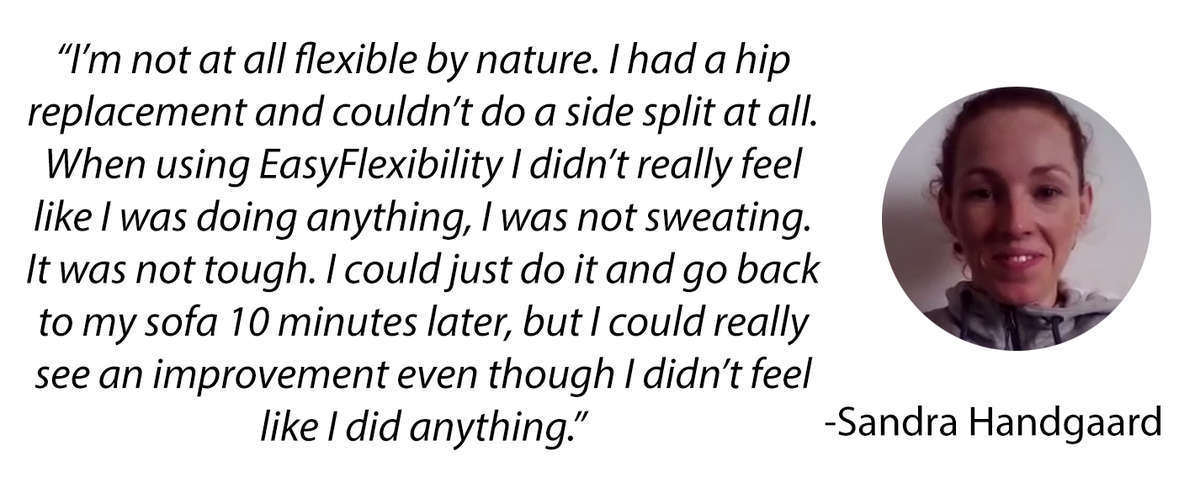 I can do the side split for as long as I can remember, I can also do front  splits and pancakes, yet when it comes to needle I'm completely stuck at  this