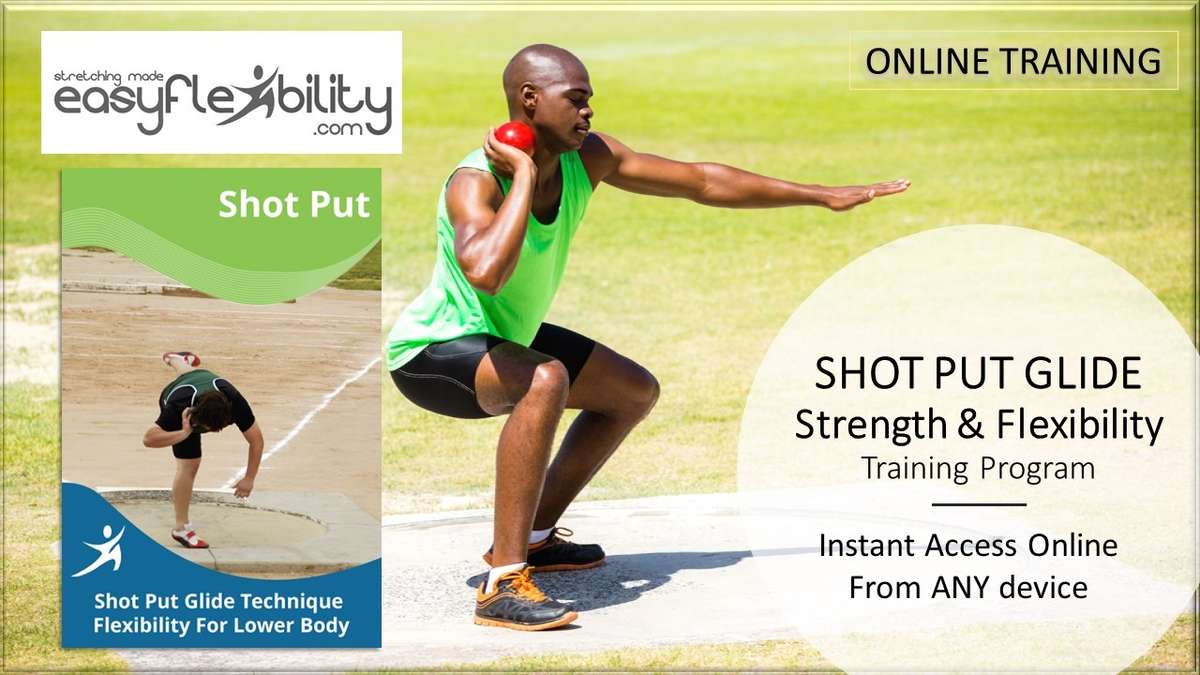 Shot Put Glide Technique Thrower Stretches for Lower Body