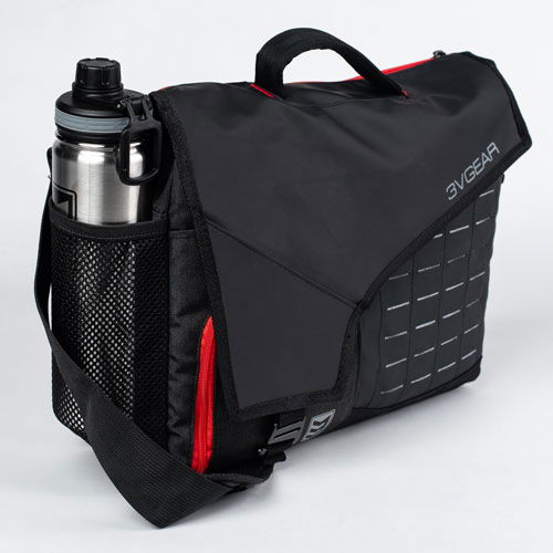 laptop messenger bag with water bottle holder