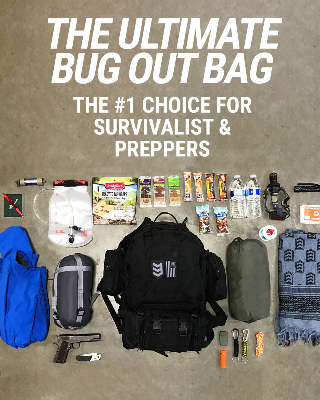 3 day shop bug out backpack