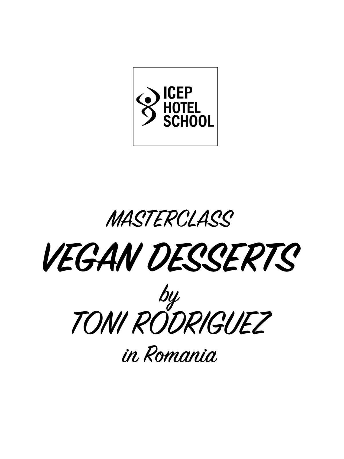MasterClass Vegan Desserts by Toni Rodriguez
