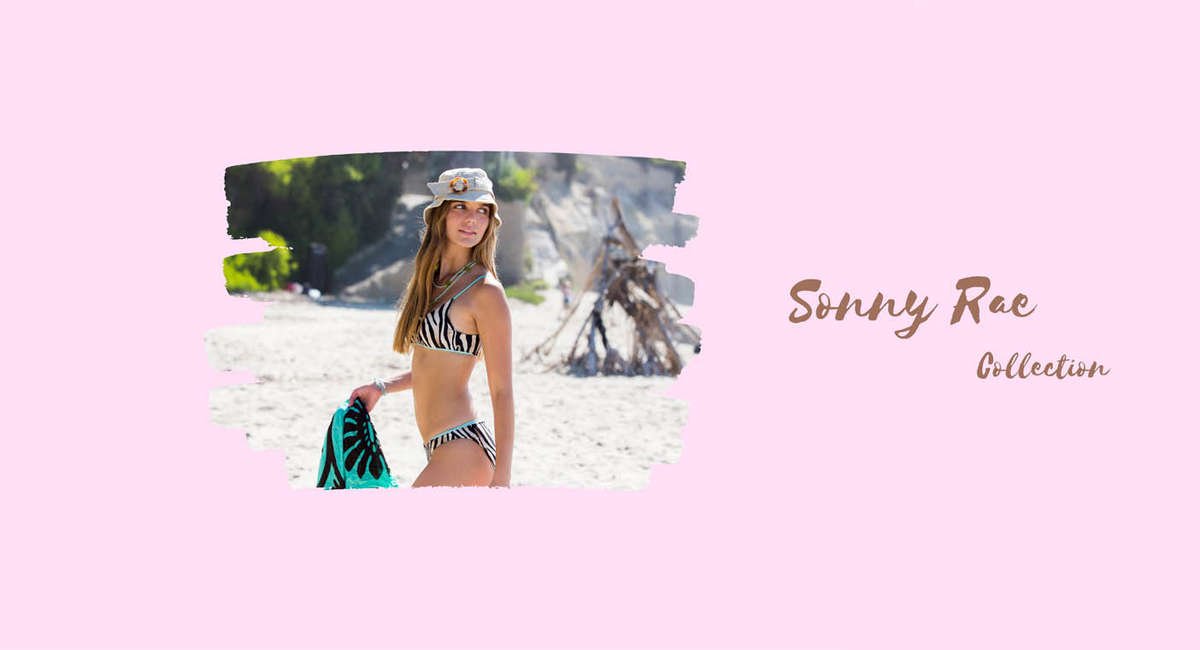A collection based on sixties Summer vibes, tunes and colors, offering reversible swimsuits for teen girls and women
