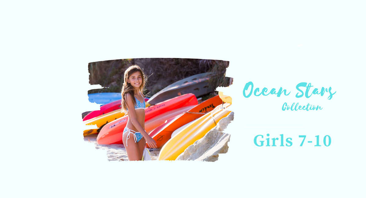Young Girls Swimwear colorful styles 2-piece designs for kids by chance-loves