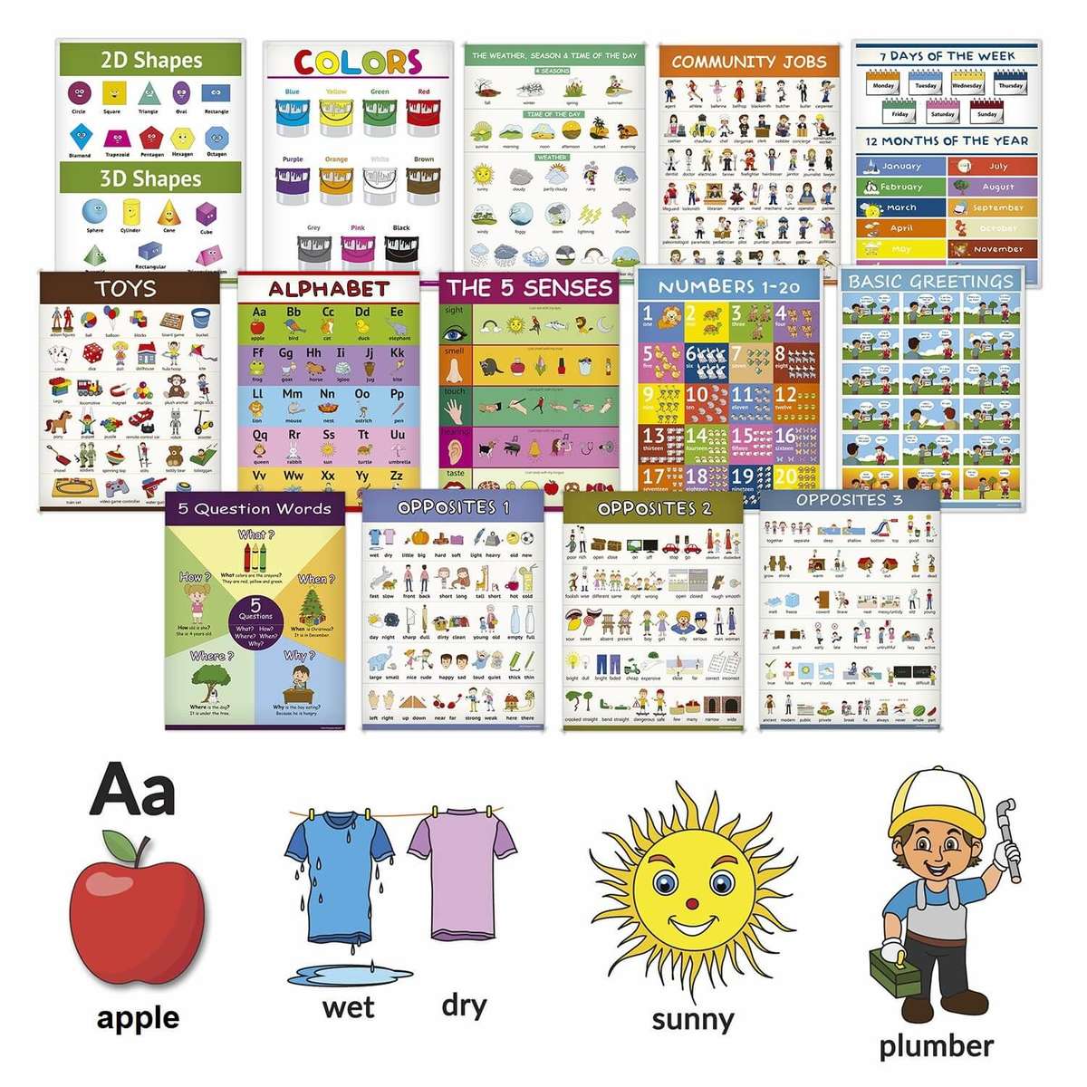 Step 2 English Basics: 1500+ Vocabulary Flashcards, 108 Book Set and 6 –  Littlechampionreader
